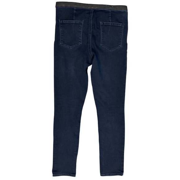 Altar'd State Pull On Skinny Stretch Dark Wash Denim Legging Size Medium - Picture 4 of 6